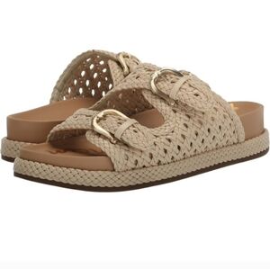 🌴Sam Edelman: Reid Lattice Woven Double‑Buckle Sandal Size: 5.5, Spring Break!